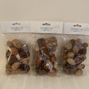 Danson Decor Assorted Botanical Dried Pods, Twigs, Pinecones Bowl Filler